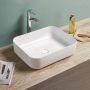 Sanilux Waskom Minerva Color Line 50x39x13 cm Inclusief Click Waste Glans Wit - Thumbnail 2