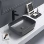 Sanilux Waskom Minerva Color Line 50x39x13 cm Inclusief Click Waste Mat Antraciet - Thumbnail 2