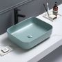 Sanilux Waskom Minerva Color Line 50x39x13 cm Inclusief Click Waste Mat Fjord Groen - Thumbnail 2