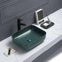 Sanilux Waskom Minerva Color Line 50x39x13 cm Inclusief Click Waste Mat Jade Groen - Thumbnail 2