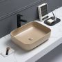 Sanilux Waskom Minerva Color Line 50x39x13 cm Inclusief Click Waste Mat Zand Beige - Thumbnail 2