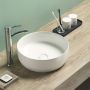 Sanilux Waskom Victoria Color Line Rond 39 cm Inclusief Click Waste Glans Wit - Thumbnail 2