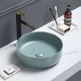 Sanilux Waskom Victoria Color Line Rond 39 cm Inclusief Click Waste Mat Fjord Groen - Thumbnail 2
