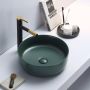 Sanilux Waskom Victoria Color Line Rond 39 cm Inclusief Click Waste Mat Jade Groen - Thumbnail 2