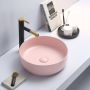 Sanilux Waskom Victoria Color Line Rond 39 cm Inclusief Click Waste Mat Pastel Roze - Thumbnail 2