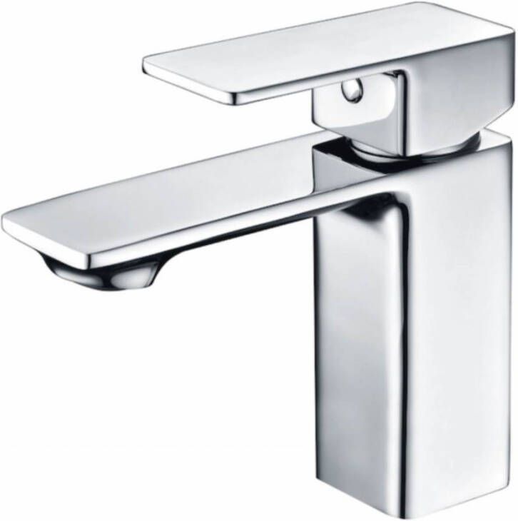 Sanilux Wastafelmengkraan Edge Vierkant Chroom