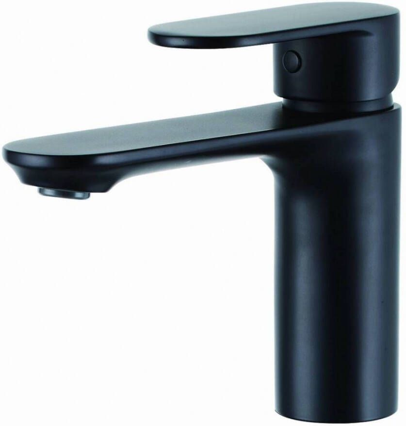 Sanilux Wastafelmengkraan Mat Zwart