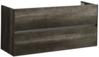 Sanilux Wastafelonderkast Compact Greeploos Soft Close 120x38x56 Century Oak