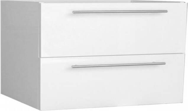 Sanilux Wastafelonderkast Compact Line Soft Close 100x38x50 Hoogglans Wit