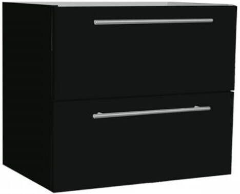 Sanilux Wastafelonderkast Compact Line Soft Close 60x38x50 Hoogglans Antraciet