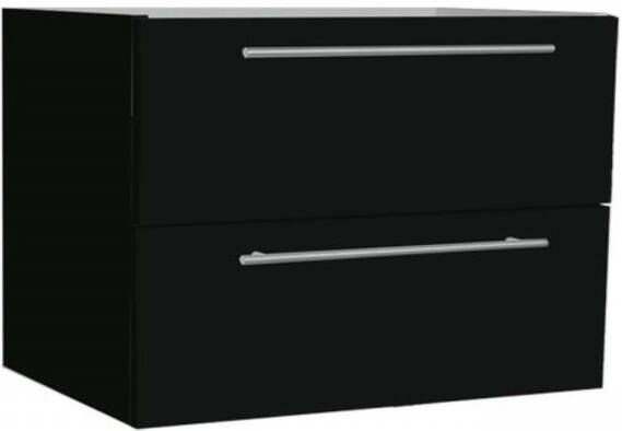 Sanilux Wastafelonderkast Compact Line Soft Close 80x38x50 Hoogglans Antraciet