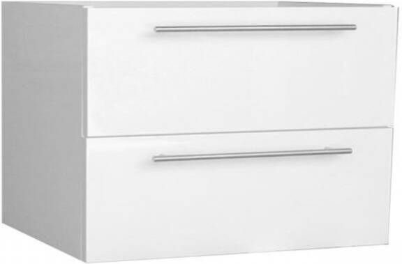 Sanilux Wastafelonderkast Compact Line Soft Close 80x38x50 Hoogglans Wit