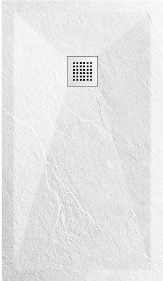 Sanimar Sanistone Douchevloer 160x90cm Mat Wit 73.1476