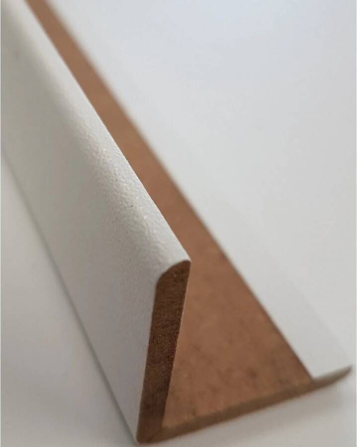 Sanimex Hoeklijst MDF Mat Zwart 260 cm x 28 mm x 28 mm
