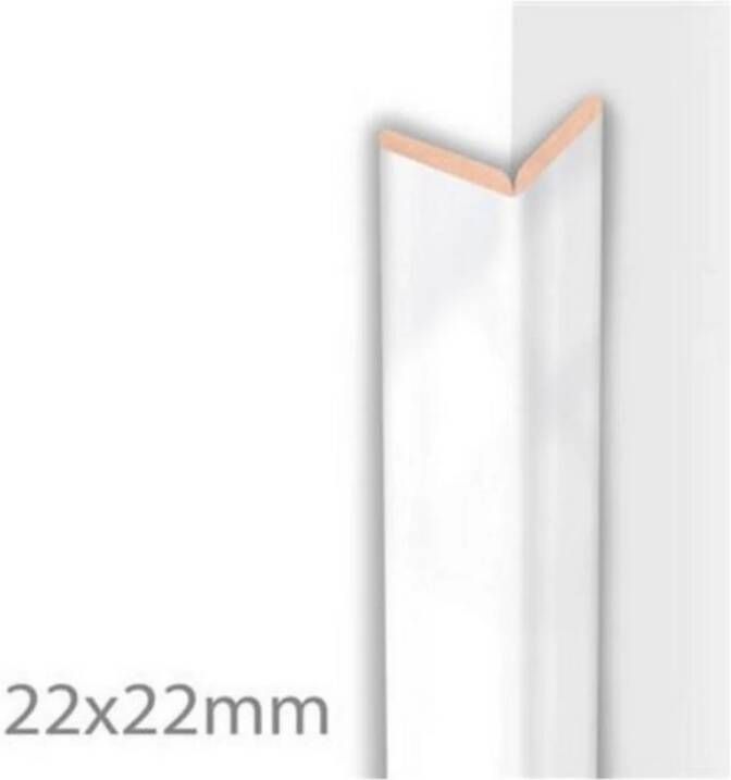 Sanimex Kniklijst MDF Mat Zwart 260 cm x 22 mm x 22 mm