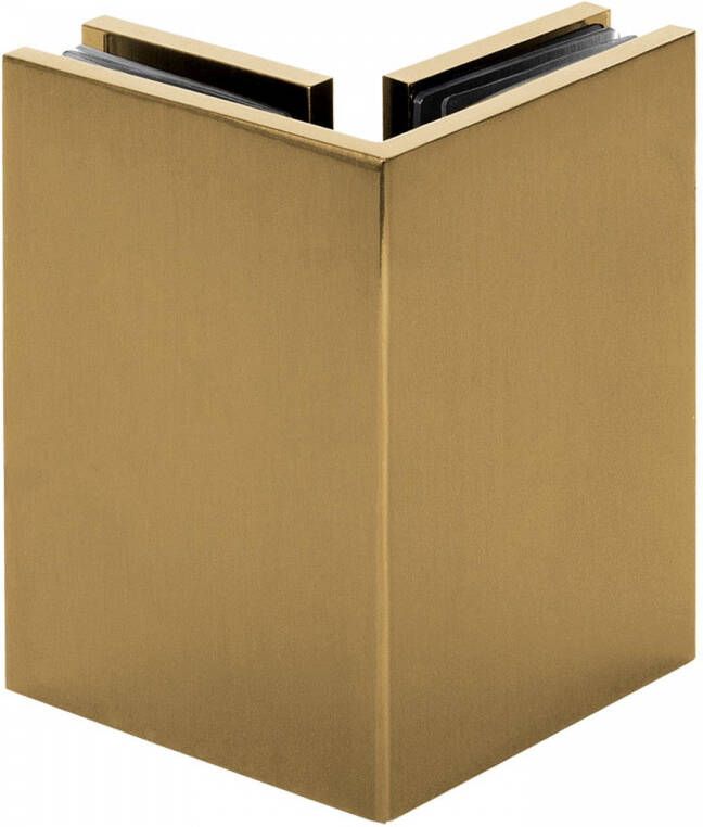 Sanitop Doorloopdouche Compleet Just Creating Profielloos 100x200 cm 100 40 40 Goud