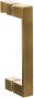 Brauer Create Pendeldeuren 60x200cm profielloos met antikalk en 8mm veiligheidsglas Goud geborsteld 4JC16-60U - Thumbnail 3