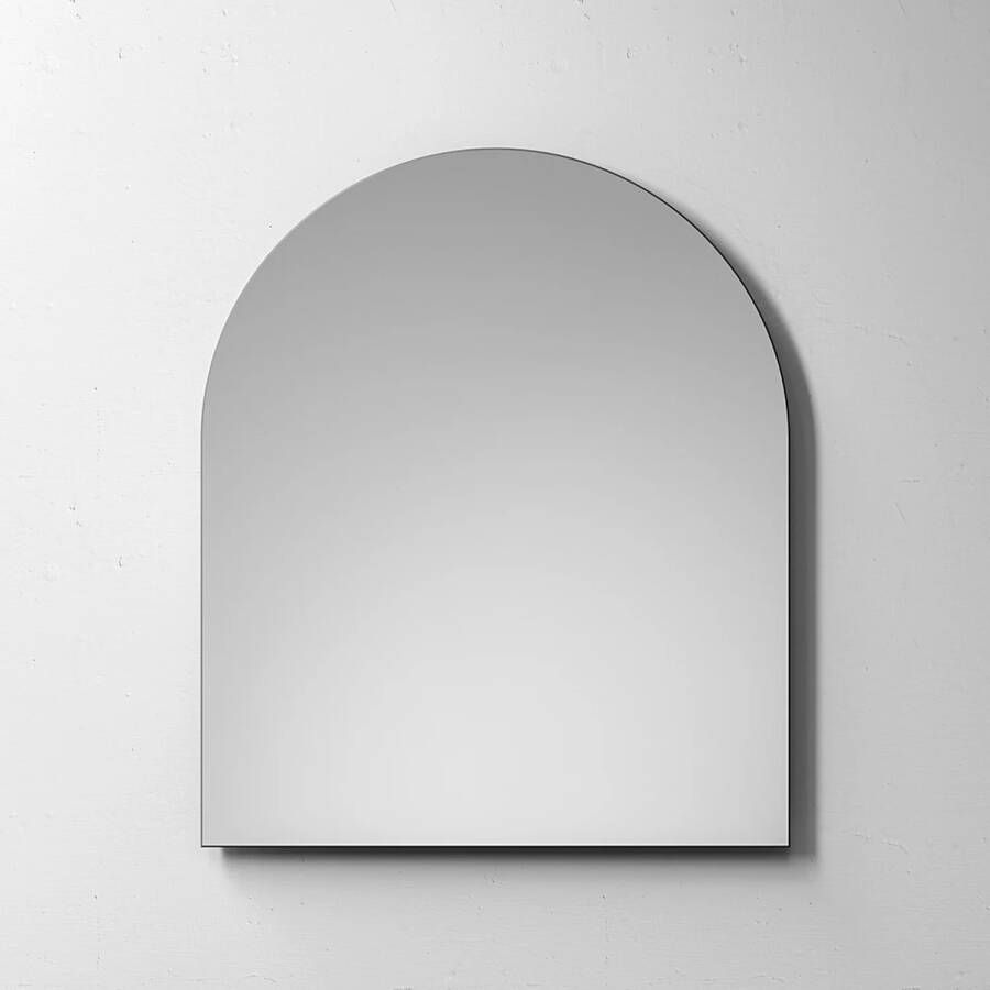 Brauer Arch spiegel 80x95x3.5cm met verlichting geborsteld Aluminium SP-RUD80RB - Foto 2