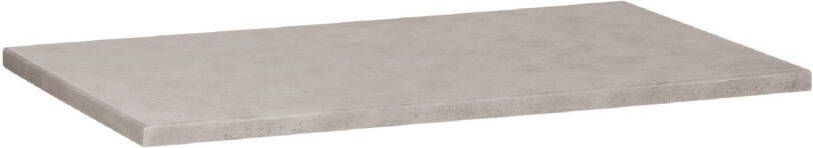 Badkamerdepot Wastafelblad Beton 80.5x45.7x2.5 cm Beton Grijs