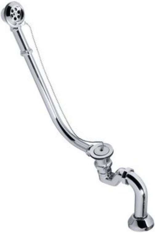 Polysan Retro Badafvoerset voor externe installatie ketting inclusief sifon chroom