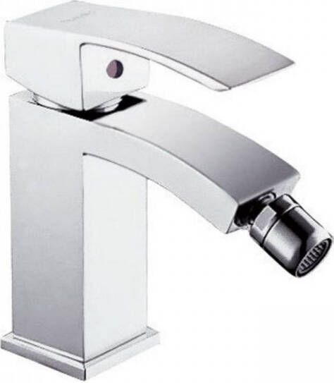 Sapho Bidetmengkraan Ginko Uitloop Gebogen 1-hendel 17.6 cm Chroom