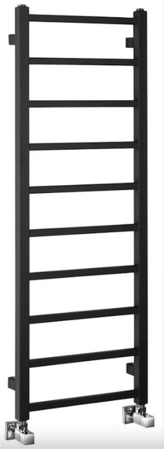 Sapho Designradiator Metro Light 40x114 cm Mat Zwart