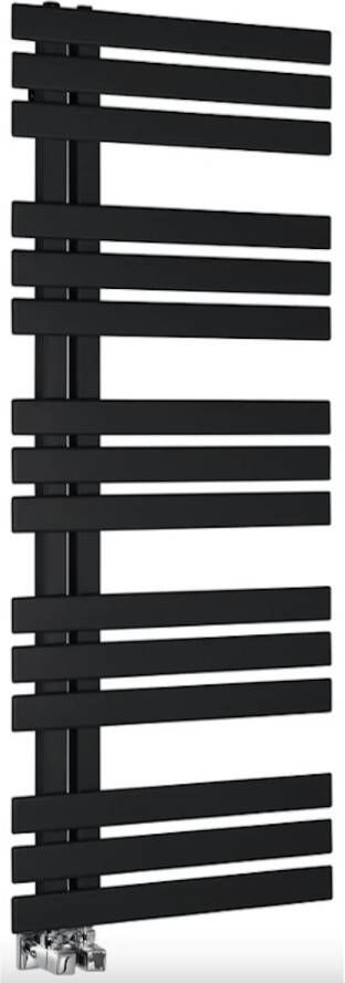 Sapho Designradiator Silvana Recht 50x123.6 cm 561W Mat Zwart - Foto 2