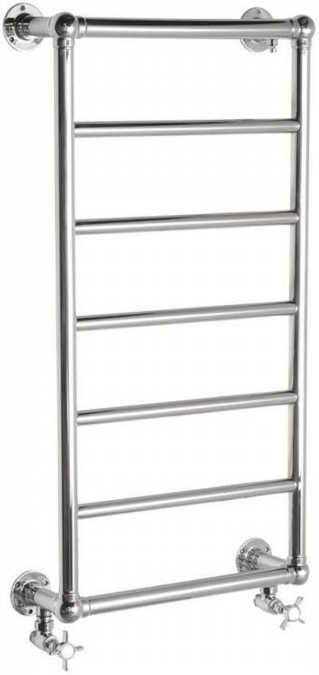 Sapho Uno Handdoekradiator badkamer 50x95 cm 415W gepolijst RVS