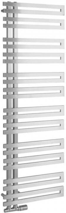 Sapho Volga Handdoekradiator badkamer 50x150 cm 465W geborsteld RVS