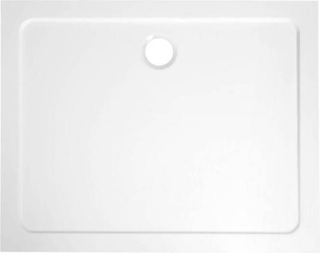 Sapho Douchebak Gegoten Marmer Aqualine 120x80x3 cm Rechthoek Wit - Foto 2