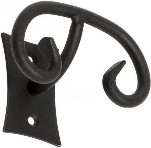 Sapho Dubbele Handdoekhaak Rebecca 9.9x6.6 cm Zwart