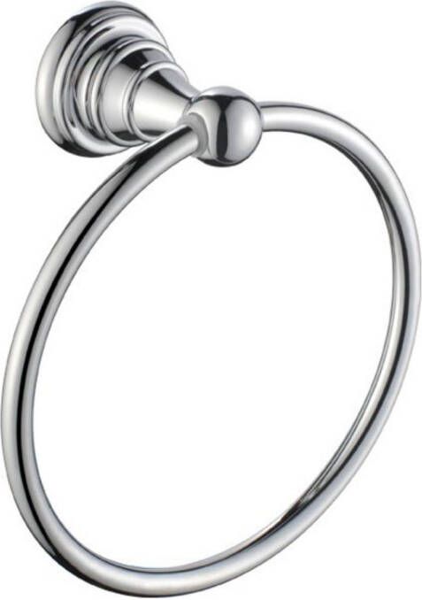 Sapho Handdoekhouder Diamond Rond 17.1x19.2 cm Chroom