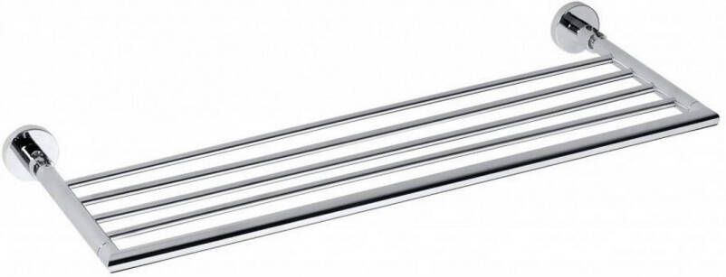 Sapho X-Round Vouwbare handdoekhouder met opbergrek 655mm chroom