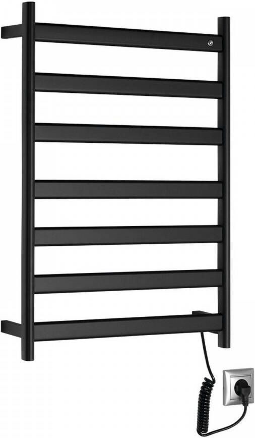 Sapho Elias elektrische handdoekradiator 49x73 mat zwart - Foto 1