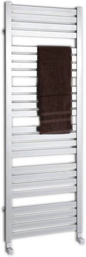 Sapho Handdoekradiator Nevel Recht 55.5x77.3 cm 324W Zilver