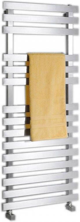 Sapho Truva badkamerhanddoekradiator 50x120 cm 400W geborsteld roestvrij staal - Foto 2