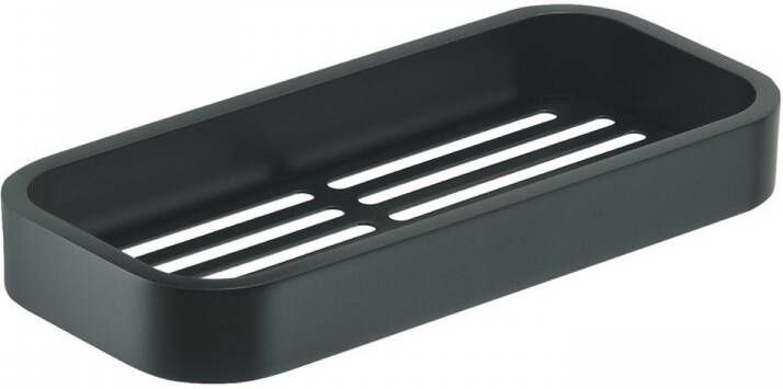 Sapho Hoek Planchet Smart 24.1x11x3 cm Roestvrij Staal Mat Zwart