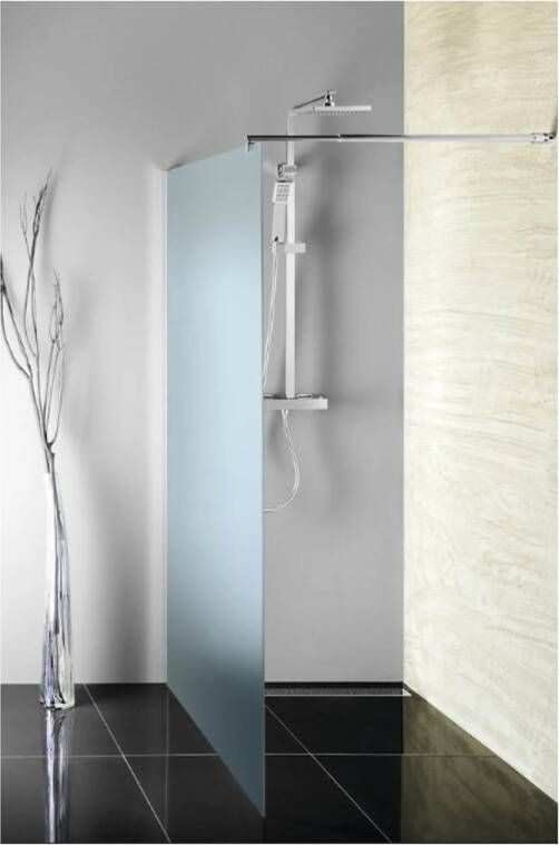 Sapho Inloopdouche Walk-In 80x190 cm met Muurprofiel Chinchilla Glas