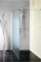 Aqualine Walk In inloopdouche matglas 110x190 cm 6 mm mat veiligheidsglas - Thumbnail 2