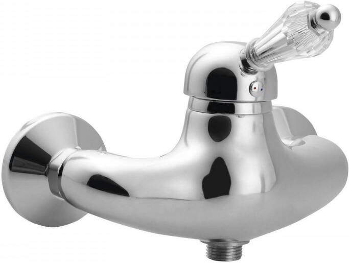 Sapho Opbouw Douchekraan Kirké Mengkraan Retro Kristal 1-hendel Chroom