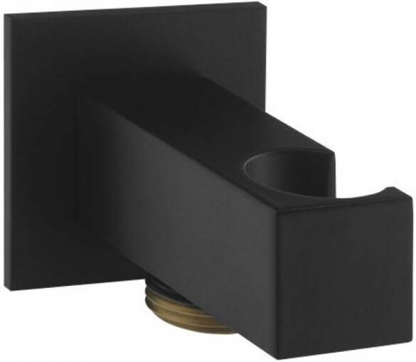 Sapho Opsteek Handdouchehouder met Wateruitlaat Vierkant Mat Zwart