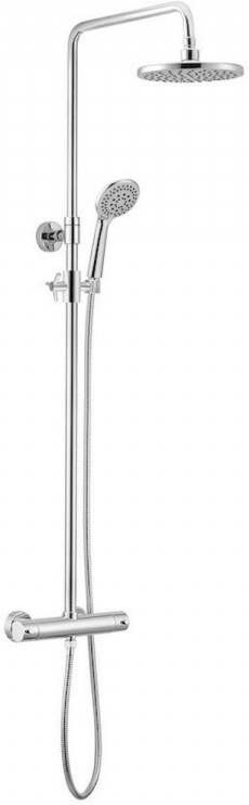 Sapho Regendoucheset Opbouw Kimura Thermostaatkraan Ø 20 cm Chroom