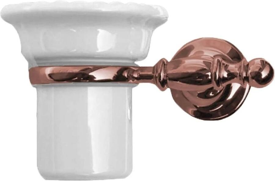 Sapho Bekerhouder Perla Hangend 5.5x15 cm Rose Goud Wit