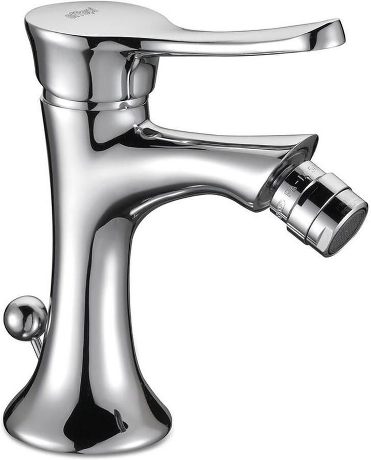 Sapho Bidetmengkraan Belinda Uitloop Gebogen 1-hendel 17 cm Chroom (incl. pop-up waste)