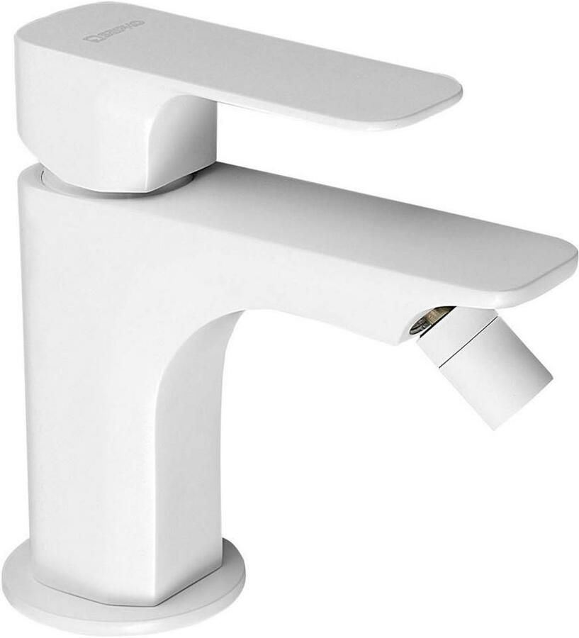 Sapho Spy opbouw bidet mengkraan mat wit zonder pop-up waste