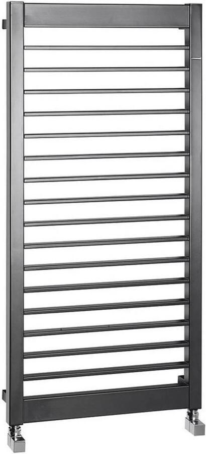 Sapho Designradiator Mateo Recht 60x137.6 cm 752W Antraciet