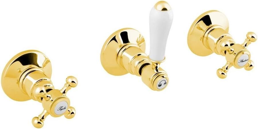 Reitano Rubinetteria Antea Inbouw Douchemengkraan 2 uitgangen goud