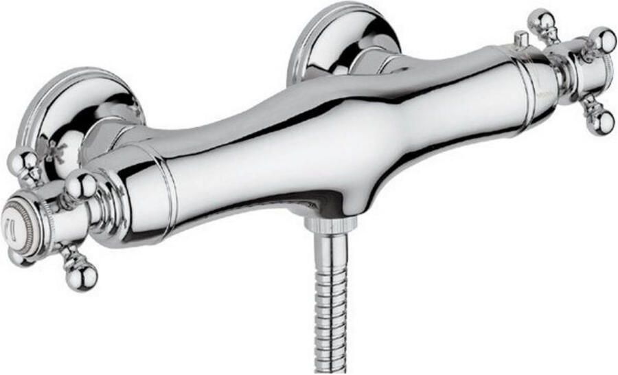 Sapho Douchekraan Opbouw Thermostatisch Sassari 2-knop Chroom