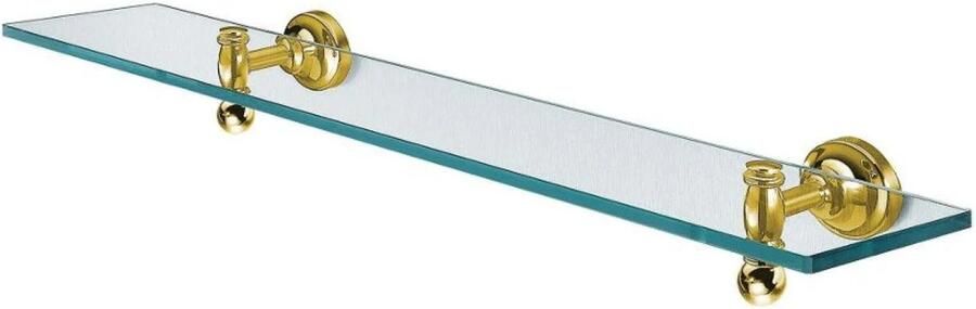 Sapho Glazen Planchet Perla 60x17 cm Rechthoekig Goud