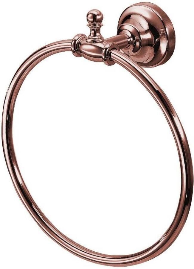 Sapho Handdoekhouder Perla Rond 18x22.3 cm Rose Goud
